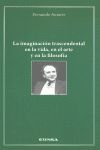 IMAGINACION TRASCENDENTAL EN LA VIDA EN EL ARTE Y FILOSOFIA