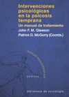 LAS INTERVENCIONES PSICOLÓGICAS EN PSICOSIS TEMPRANA