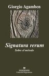 SIGNATURA RERUM