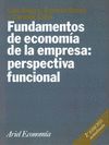 FUNDAMENTOS DE ECONOMÍA DE LA EMPRESA  PERSPECTIVA FUNCIONAL