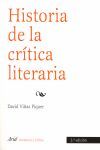 HISTORIA DE LA CRÍTICA LITERARIA