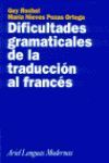 DIFICULTADES GRAMATICALES DE LA TRADUCCIÓN AL FRANCÉS