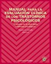 MANUAL PARA LA EVALUACIÓN CLÍNICA DE LOS TRASTORNOS PSICOLÓGICOS