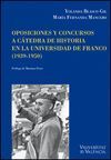 OPOSICIONES Y CONCURSOS A CATEDRA DE HISTORIA UNIV