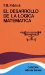 EL DESARROLLO DE LA LÓGICA MATEMÁTICA