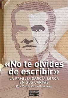 NO TE OLVIDES DE ESCRIBIR