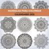 CALENDARIO MANDALAS PARA COLOREAR 2021