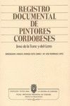 REGISTRO DOCUMENTAL DE PINTORES CORDOBESES