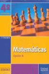 MATEMÁTICAS, 4 ESO. OPCIÓN B PROYECTO ÁNFORA, SERIE TRAMA