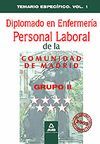 DIPLOMADO EN ENFERMERÍA . GRUPO II. PERSONAL LABORAL DE LA COMUNIDAD DE MADRID.