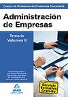 ADMINISTRACION DE EMPRESAS TEMARIO II CUERPO PROFESORES ESO MAD