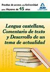 LENGUA CASTELLANA, COMENTARIO TEXTO Y DESARROLLO TEMA ACTUALIDAD