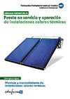 PUESTA EN SERVICIO Y OPERACIÓN DE INSTALACIONES SOLARES TÉRMICAS