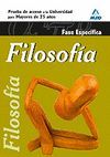 FILOSOFIA FASE ESPECIFICA MAYORES 25 AÑOS