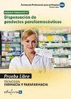 TECNICO EN FARMACIA Y PARAFARMACIA PRUEBA LIBRE.