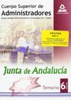 VOL 6 CUERPO SUPERIOR ADMINISTRADORES JUNTA DE ANDALUCIA TEMARIO 2011