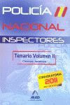 POLICIA NACIONAL INSPECTORES TEMARIO VOLUMEN III