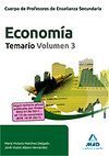 ECONOMÍA. TEMARIO. VOLUMEN  3