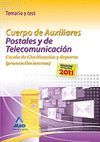 CUERPO DE AUXILIARES POSTALES Y DE TELECOMUNICACIÓN TEMARIO Y TEST