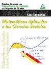 MATEMÁTICAS APLICADAS A LAS CIENCIAS SOCIALES