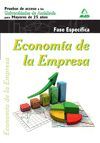 ECONOMÍA DE LA EMPRESA. PRUEBAS DE ACCESO A LA UNIVERSIDAD PARA MAYORES DE 25 AÑ