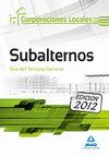 SUBALTERNOS CORPORACIONES LOCALES TEST DEL TEMARIO GENERAL
