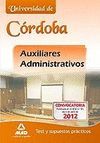 AUXILIARES ADMINISTRATIVOS UNIVERSIDAD DE CORDOBA TEST Y SS. PP.