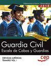 GUARDIA CIVIL. ESCALA DE CABOS Y GUARDIAS. CIENCIAS JURIDICAS. TE