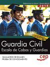 GUARDIA CIVIL. ESCALA DE CABOS Y GUARDIAS. SIMULACROS DE EXAMEN (