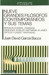 NUEVE GRANDES FILÓSOFOS CONTEMPORÁNEOS Y SUS TEMAS