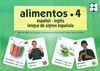 ALIMENTOS 4 BARAJA ESPAÑOL/INGLES SIGNOS