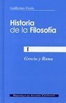 HISTORIA DE LA FILOSOFÍA. I: GRECIA Y ROMA