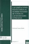 LAS LIMITACIONES ESTATUTARIAS AL NÚMERO MÁXIMO DE VOTOS EN LAS SOCIEDADES COTIZA