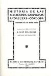 HISTORIA DE LAS AGITACIONES CAMPESINAS ANDALUZAS, CÓRDOBA