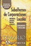 SUBALTERNOS DE CORPORACIONES LOCALES. TEMARIO