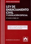 LEY DE ENJUICIAMIENTO CIVIL Y LEGISLACION ESPECIAL