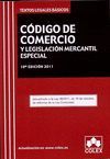 CODIGO DE COMERCIAL Y LEGISLACION MERCANTIL ESPECIAL