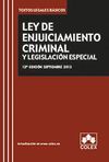 LEY DE ENJUICIAMIENTO CRIMINAL Y LEGISLACION ESPECIAL-12ED.