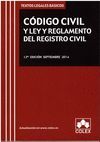 CODIGO CIVIL Y LEY Y REGLAMENTO DEL REGISTRO CIVIL 13ED