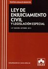 LEY ENJUICIAMIENTO CIVIL Y LEGISLACION ESPECIAL 14ºED 2015