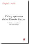 VIDAS Y OPINIONES DE LOS FILOSOFOS ILUSTRES