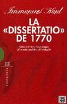DISSERTATIO DEL 1770.