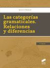 LAS CATEGORIAS GRAMATICALES. RELACIONES Y DIFERENCIAS