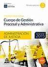 CUERPO GESTION PROCESAL Y ADMINISTRATIVA II TEMARIO PROMOCION INTERNA