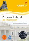 PERSONAL LABORAL DE MINISTERIOS. GRUPO IV TEMARIO Y TEST