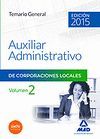 AUXILIAR ADMINISTRATIVO 2 TEMARIO CORPORACIONES LOCALES