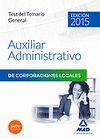 AUXILIAR TEST DEL TEMARIO ADMINISTRATIVO