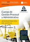 CUERPO DE GESTION PROCESAL Y ADMINISTRATIVA 3 TEMARIO