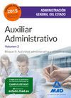 AUXILIAR ADMINISTRATIVO 2 TEMARIO