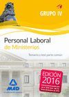PERSONAL LABORAL DE MINISTERIOS GRUPO IV. TEMARIO Y TEST